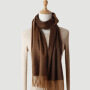 Double-sided Cashmere Women's Scarf Thick Warm Wrap